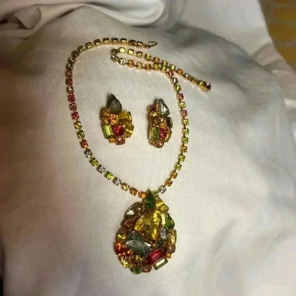 JULIANA Delizza & Elster Studio Girl Heirloom Parure Choker Necklace & Earrings - Picture 9 of 15